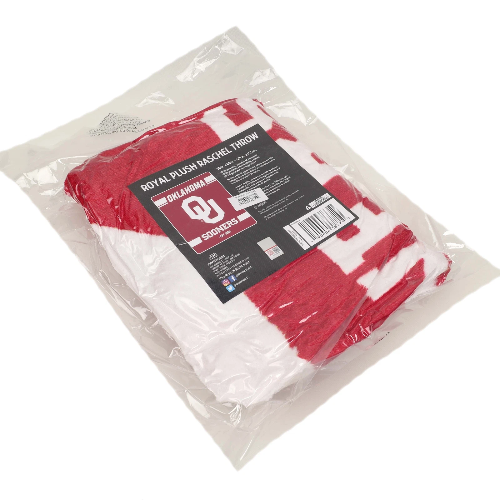 Oklahoma Sooners Legion Raschel Throw, Christmas Gift