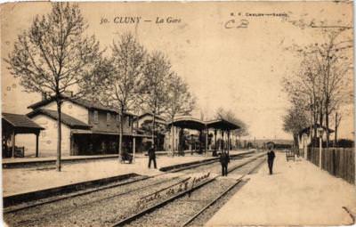 CPA AK CLUNY La Gare (649775)