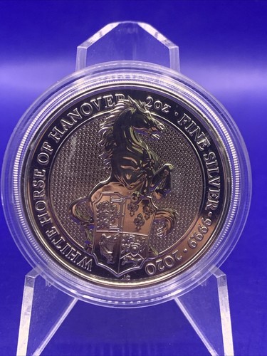 2 Oz. Queens Beasts 2016-2021 Silber, Lion, Griffin, Dragon, Bull, Yale, Unicorn