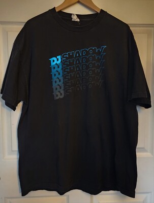 Vintage DJ Shadow T-Shirt Mens 2XL Rare Black | eBay