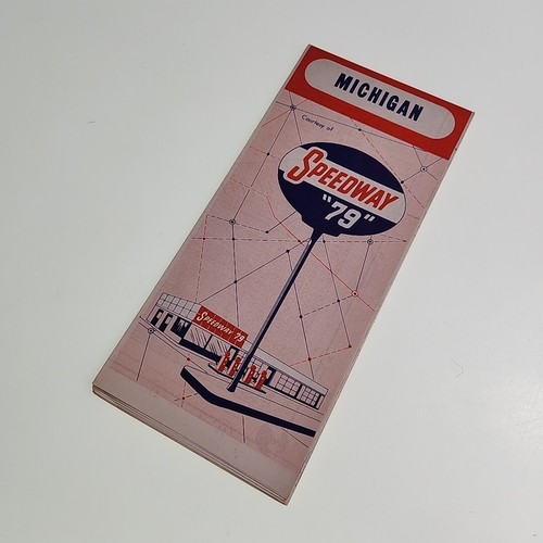 Michigan Speedway 79 Vintage Folding Map - Picture 2 of 3
