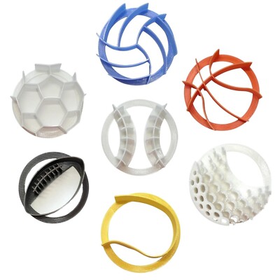 SPORT BALL THEME DESIGN SET OF 7 CONCHA CUTTERS MEXICAN SWEET BREAD STAMP PR1637