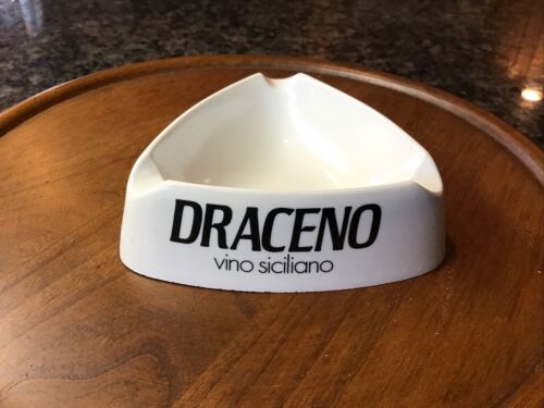 VINTAGE DRACENO WINE ADVERTISING ASHTRAY MADE IN ITALY By MEBEL 1954 MELAMINE - Picture 1 of 10