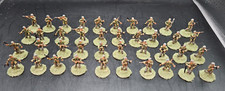 Lot of 40 - 1/72 20-25MM - WWII German Paratroopers - Penny Bases - Well Painted