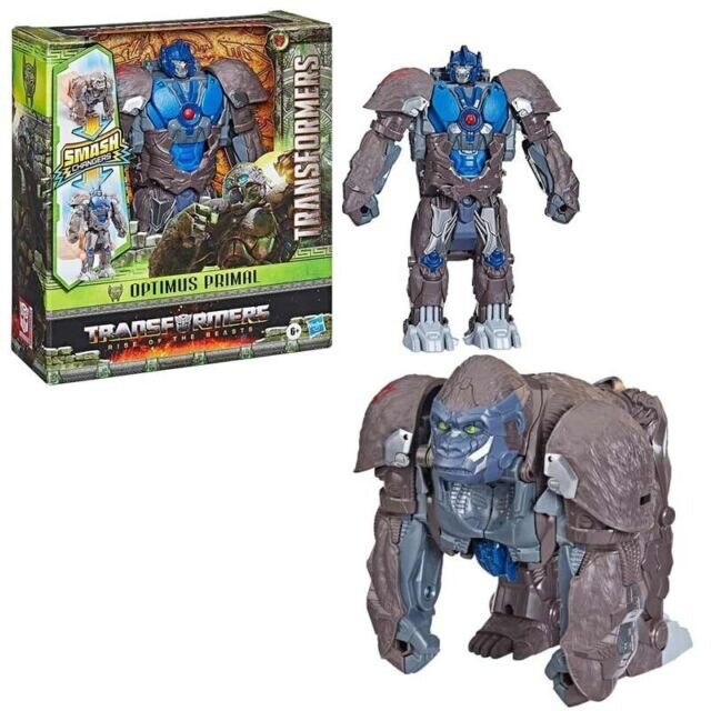 HASBRO TRANSFORMERS RISE OF THE BEASTS OPTIMUS PRIMAL SMASH CHANGERS 20 CM