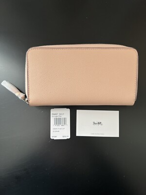 COACH Accordion Zip Around Wallet in Light Pink F54007 MSRP: $250