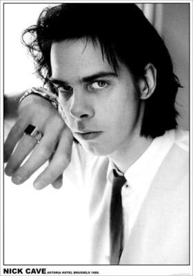 Nick Cave Astoria Hotel Brussels 1989 Laminated Music Poster - 24'' x 33.5''