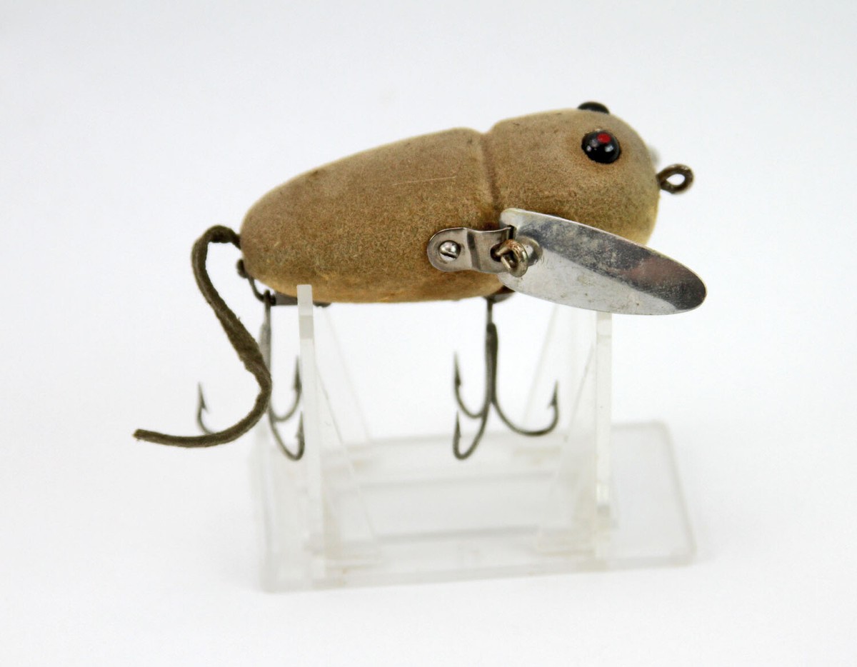VINTAGE HEDDON 2120 CRAZY CRAWLER MOUSE FISHING LURE FISH VINTAGE HEDDON 2120 CRAZY CRAWLER MOUSE FISHING LURE FISH