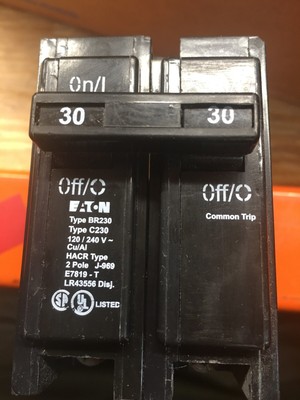 EATON CUTLER HAMMER BR230 30 Amp 2 Pole Type BR Circuit Breaker | eBay