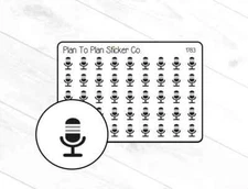 1783~~Podcast Planner Stickers.