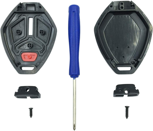 Key Fob Shell Case for Mitsubishi Keyless Entry Remote - No Cutting Required - Picture 5 of 10