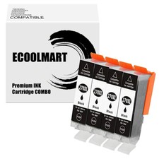 4 Black Ink Cartridges for PGI-270XL CLI-271XL Pixma MG5720 MG6820 TS5020 TS6020