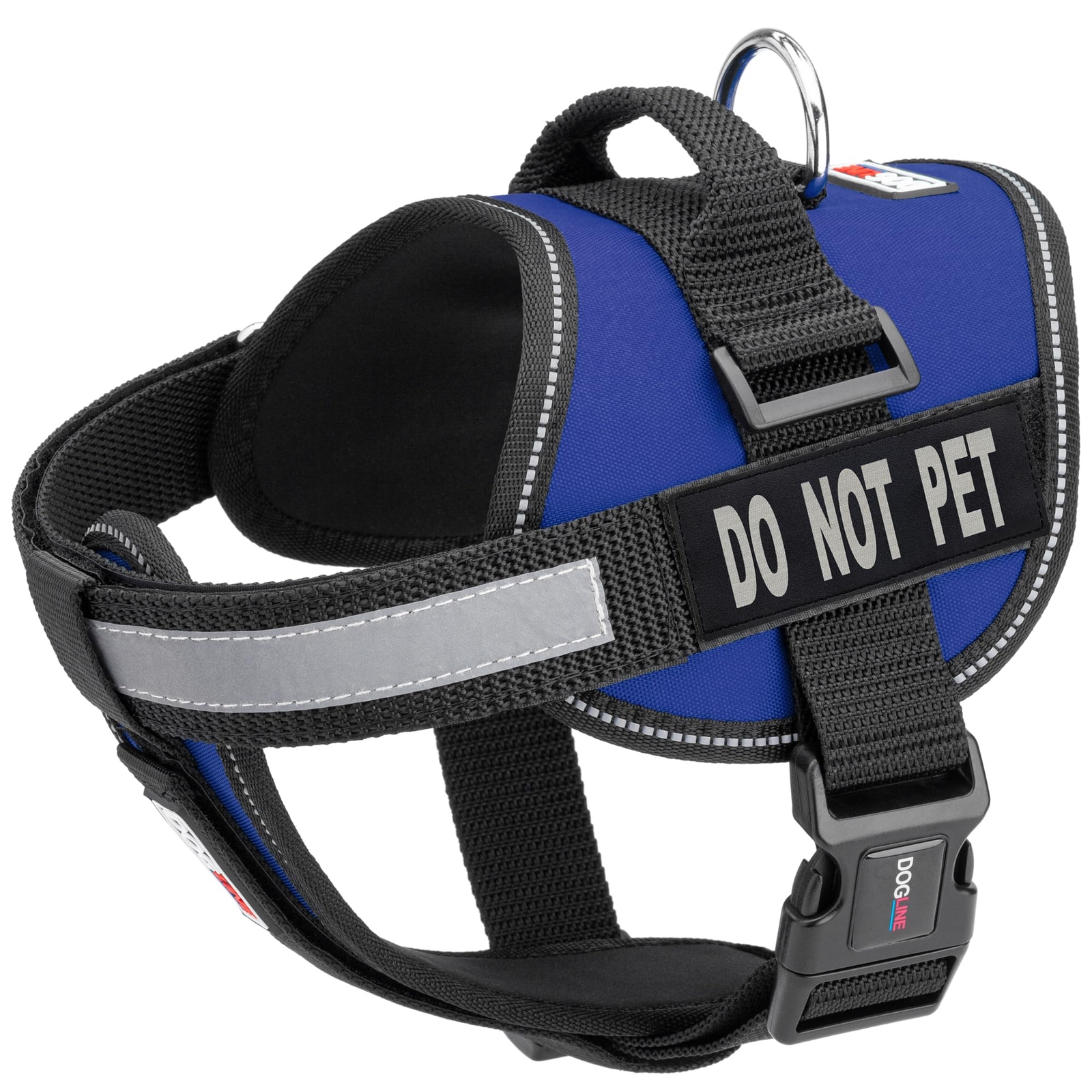 Vest Harness for Dogs and 2 Removable Do Not Pet Patches, Large/28 to 38