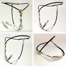 Stahl Frauen Verstellbare Unsichtbar Keuschheitsgürtel mit Stopper Chastity Belt