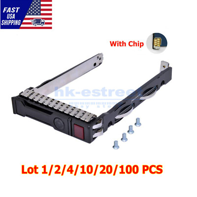 Lot 2.5'' SFF SAS SATA SSD Hard Drive Tray Caddy 651687-001 For HP G8 G9 DL360p