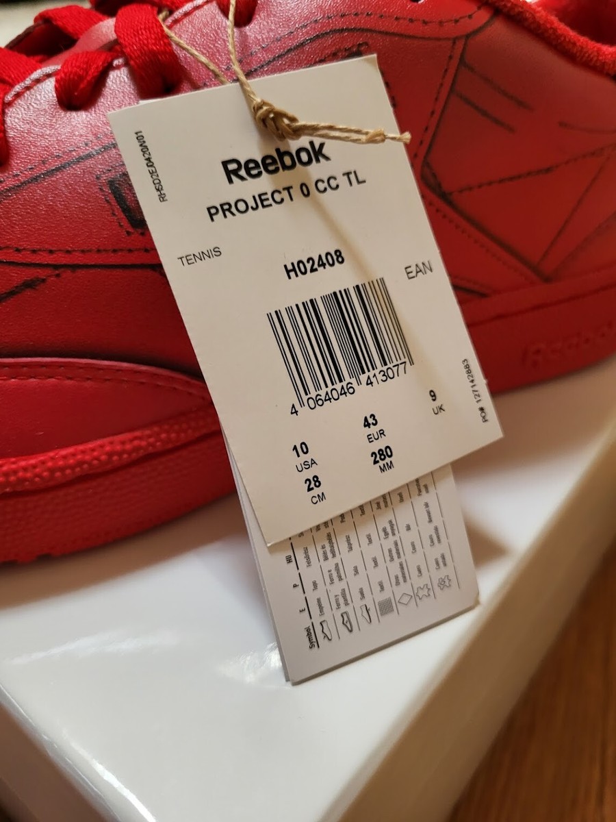 Brand New MAISON MARGIELA x REEBOK PROJECT 0 CC TL SNEAKERS