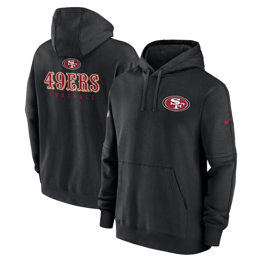 San Francisco 49ers Nike Sideline Club Fleece Pullover Hoodie Men's 2023  NFL New