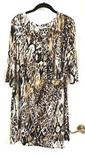 EUC AA Studio AA Woman's Career Faux Wrap Dress 16W Multicolor