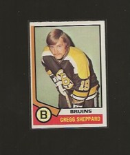 1974-75 TOPPS GREGG SHEPPARD #184 EX+ HIGHER GRADE