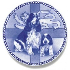 Cocker Spaniel - English - Dog Plate made in Denmark from fine European Porcelai