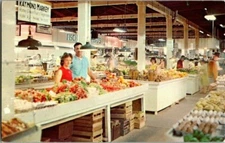 1960'S. INTERIOR, MARKET PLACE. YORK, PA. POSTCARD ZT13