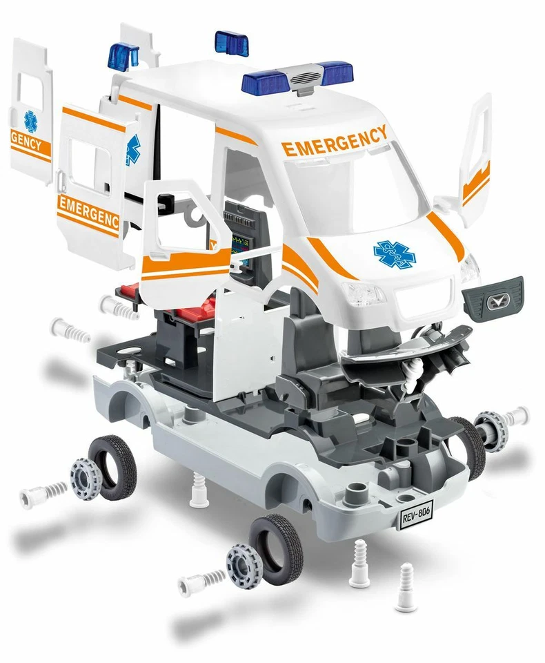 Junior Kit Ambulance 1:20 Plastic Model Kit REVELL - Immagine 4 di 4