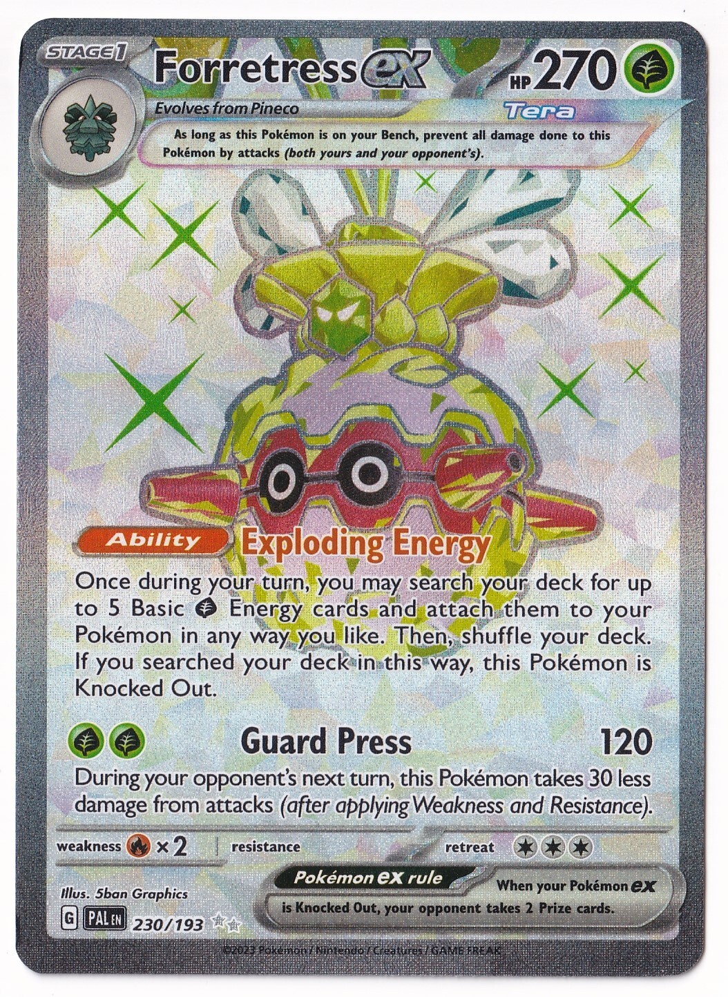 Pokémon Scarlet & Violet Paldea Evolved #230/193 Forretress ex