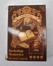 Cutebee Book Nook Kit DIY Miniature House Pack Model Build Bookshelf Decor