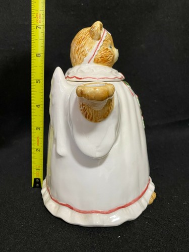 Vintage Otagiri Japan Christmas Angel Bear Ceramic Tea Pot design M.A. Baker - Picture 5 of 9