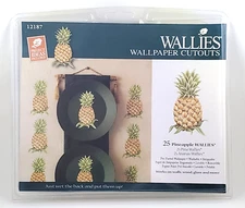 Wallies Wallpaper Cutouts 25 Pineapple Wallies #12187 NEW