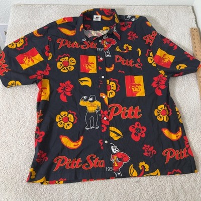 Wes and Willy Pitt State Hawaiian Shirt XXXL Made in India