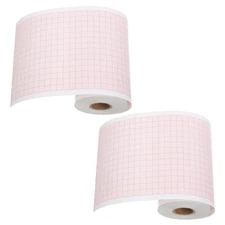 2 Rolls Electrocardiogram Chart Paper: Medical Recording Paper - Grid Heart