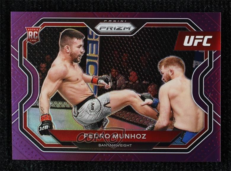 2021 Panini Prizm UFC Purple Prizm 109/149 Pedro Munhoz #155 Rookie RC 0d7m