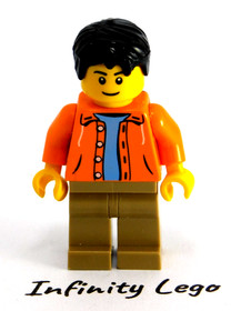 LEGO 2014 Bike Shop & Caf&eacute; Male Minifigure Creator Male w/ Orange Jacket (31026)