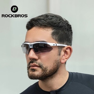 ROCKBROS Photochrome Fahrrad Sonnenbrille UV400 Sport Fahrrad Reitbrille Herren