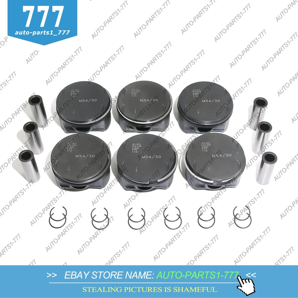 Juego de anillos de pistón OEM STD Φ84 mm para BMW 330Ci X5 Z4 E46 X3 E36 E85 M54B30 3,0 L Foto 2 de 4
