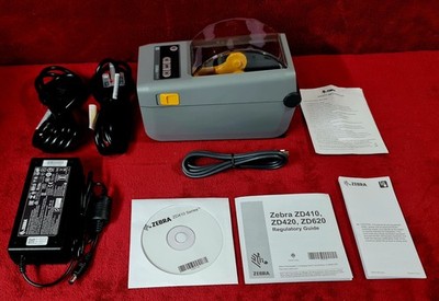 Zebra ZD410 2'' USB/Ethernet/Bluetooth Thermodirekt Etikettendrucker - Neu 