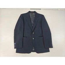 Cricketeer Mens Vintage Navy Blue Two Button Blazer Sport Coat Clarke's USA Made