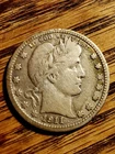 1911 D Barber Quarter "VF" Condition Key Date Mintage 933.600 90% Silver!