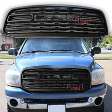 Upgrade Front Grill For Dodge Ram 1500 Grill 2006 2007 2008 Grille w/Letters