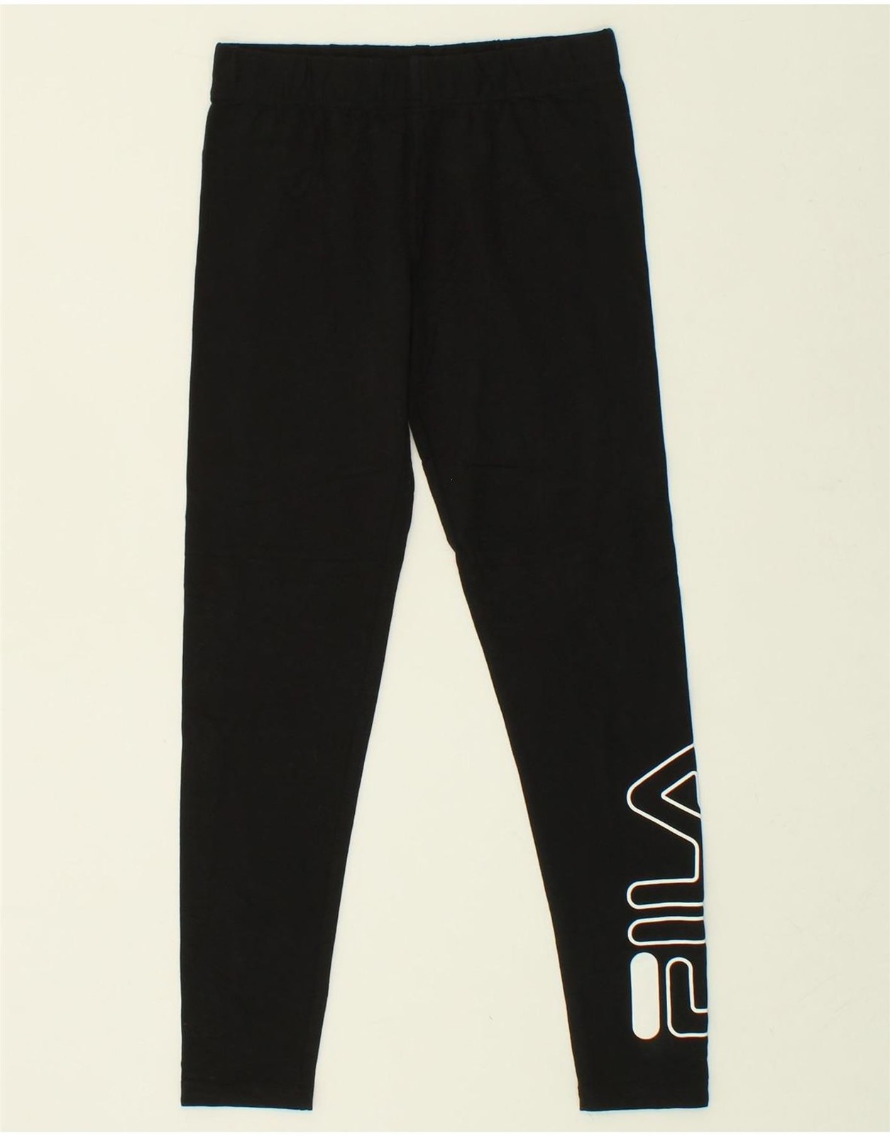 Leggings FILA bambina grafica 11 12 anni cotone nero AG04