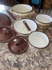 Enamel Kitchen Ware Vintage Poland Pots N Pan With Lids 80s Era Quality Pieces — photo 7