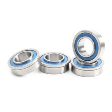 4 Pcs Blue Sealed Flanged Ball Bearings ID 3/4" x OD 1-3/8", Applicable Lawn...