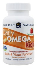 Nordic Naturals Daily Omega Kids Omega 3 für Kinder 30 Weichkapseln mit Erdbeerg