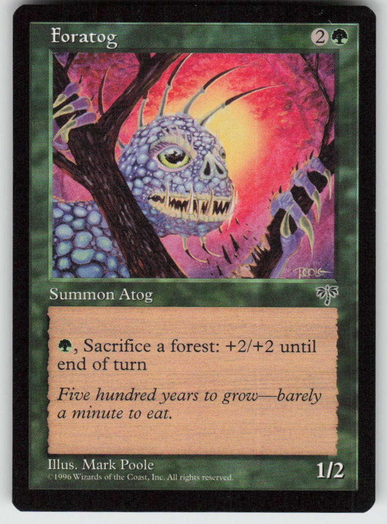Foratog Uncommon Mirage 217 MTG Lightly Played