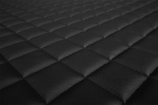 Tessuti per tappezzeria PVC Trapuntato ECO-Pelle 4mm, 135cm, 1pz = 1m, NERO