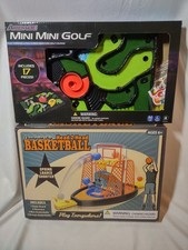 Lot Of 2 Table Top Games Mini Mini Golf Head 2 Head Basketball