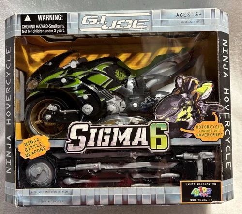 ~GI Joe~ Sigma 6 -Ninja Hovercycle w/ Ninja Battle Weapons -Hasbro 2005
