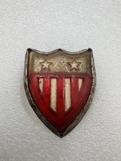 Kastar American Flag Shield License Plate Reflector Vintage Auto Rat Rod Car