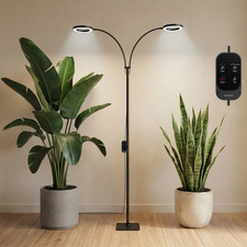 Grow Light Floor Lamp Full Spectrum Adjustable Height for Large Indoor Plants